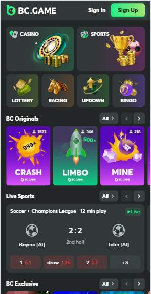 Join the Excitement BC.Game Sing UP